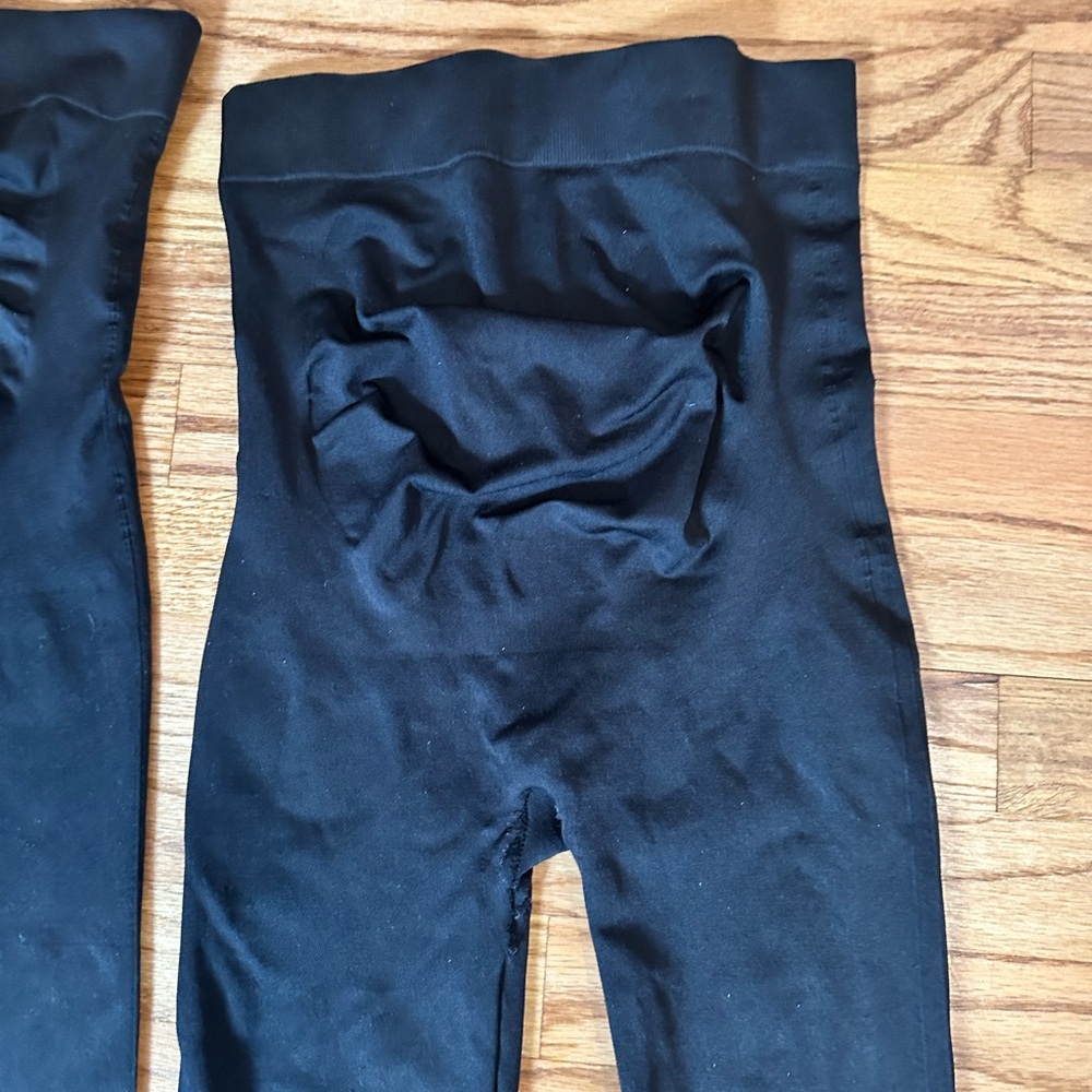 2 Black Blanqi maternity Leggings